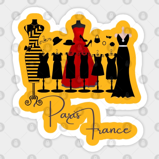 Paris France Women Fashion Sticker by STYLISH CROWD TEES